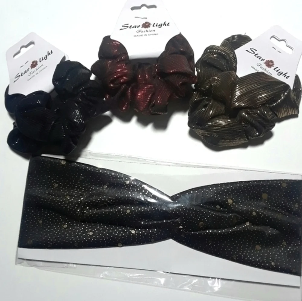 Metallic Hair Accessories Bundle